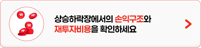 
            상승하락장에서의 손익구조와 재투자비용을 확인하세요
            